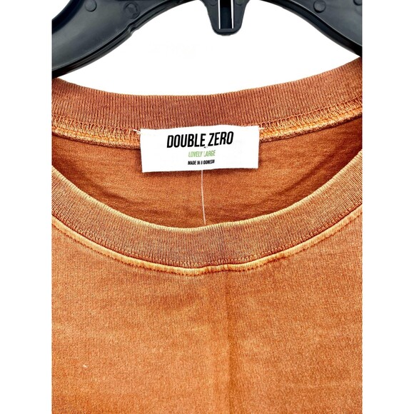 Women's Dress - Double Zero Mini Pototo Sack Dress With Pockets Yam Color Large - Picture 2 of 10